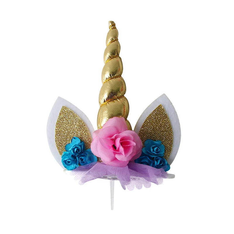 Unicorn Party Cake Topper Cloud Rainbow Cake Flags Decor Kids Birthday Party Cupcake Topper Unicorn Party Supplies image 4