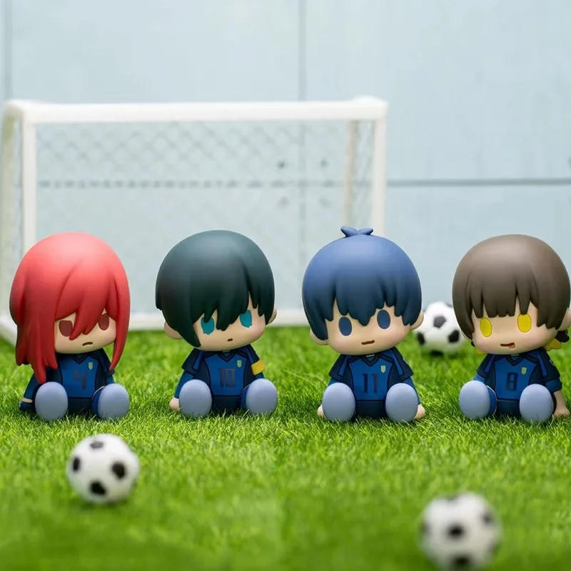 

In stock Authentic Blue Lock Potepotte-R Blind Box Tilted Head Chibi Figure Desktop Ornament Trendy Collectible Toy Gift