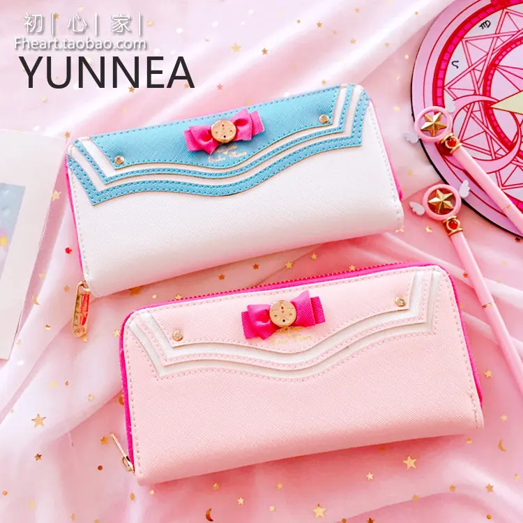 Wallet Ladies Clutch Bag American Girl Warrior Cell Phone Korean Version Large Capacity Long Wallet Costume Props Anime Cosplay