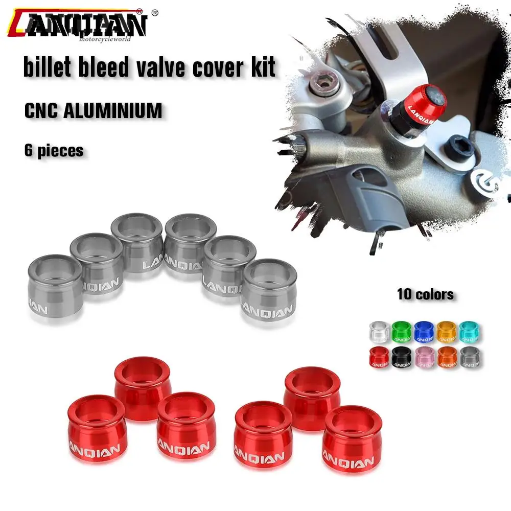 

For APRILIA Dorsoduro 1200 2010 2011 2012 2013 2014 2015 Motorcycle Accessories Billet Bleed Valve Cover Kit Protector Guard