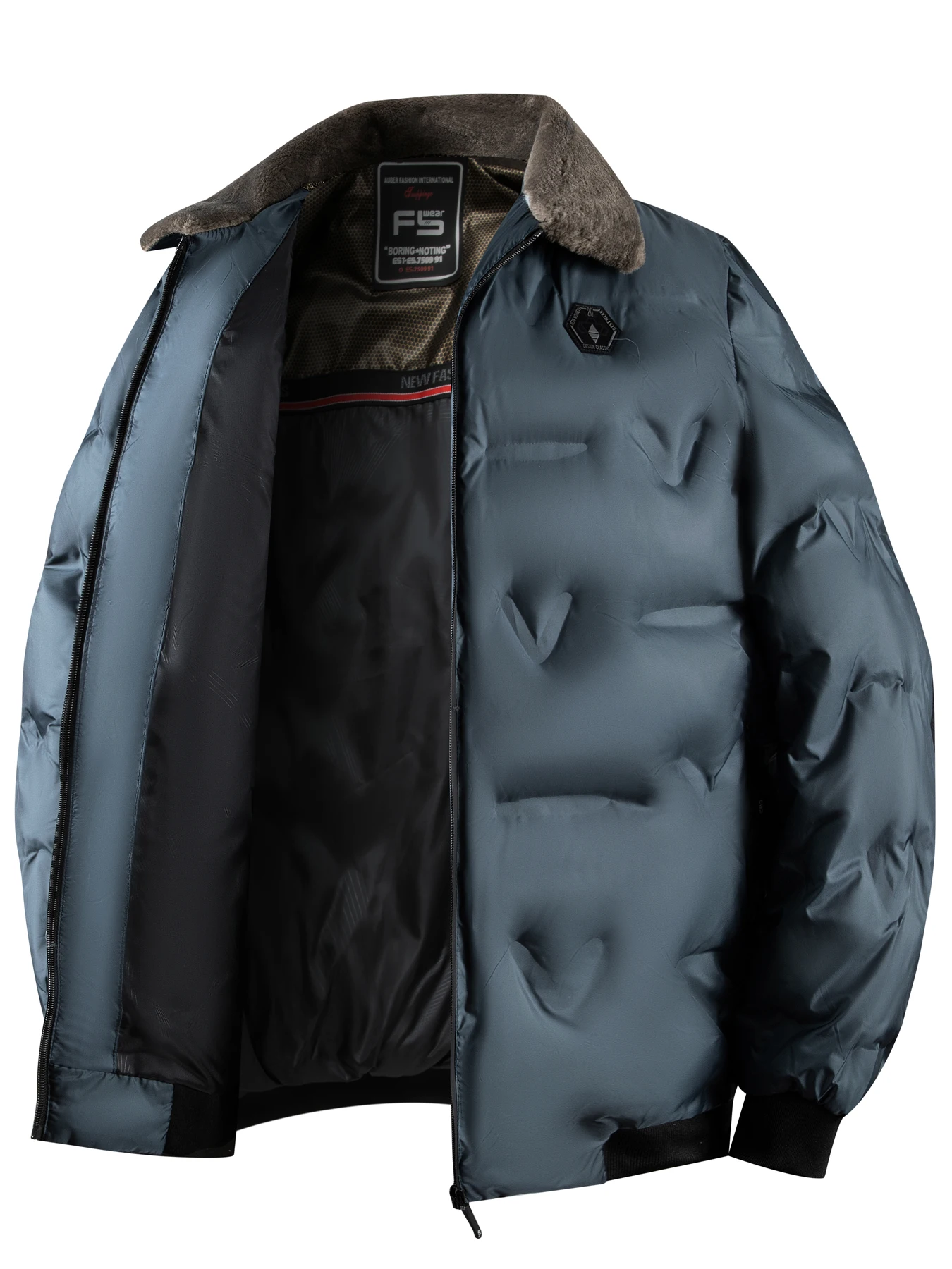 Winter Warm Thick Padded Jacket Men Casual Business Windproof Parkas Outdoor Cotton Lapel Jackets Zipper Men's Puffer Parka Coat