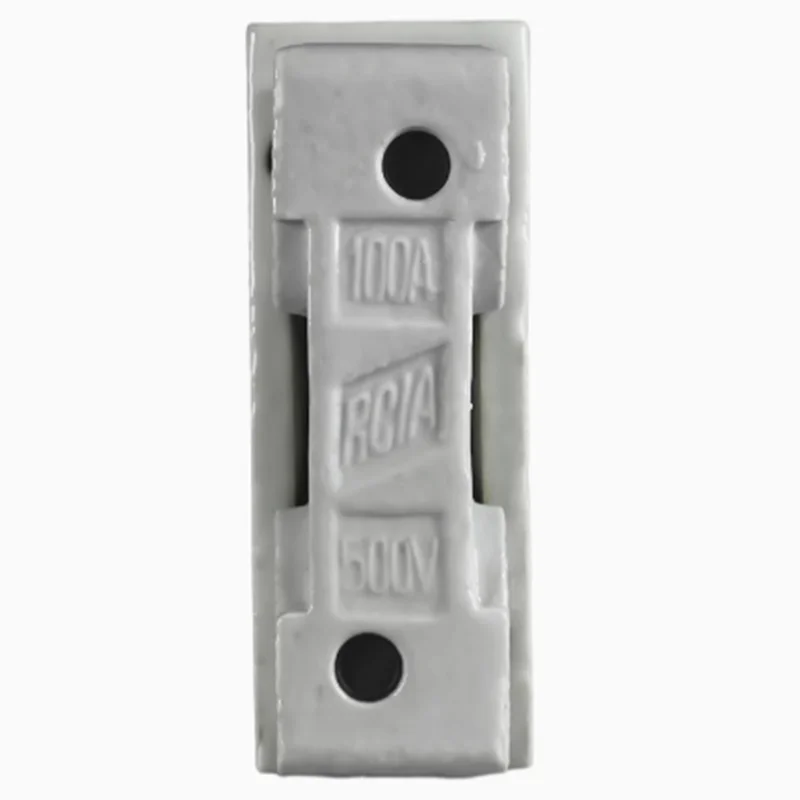 RC1 white old-fashioned ceramic fuse holder semi enclosed plug-in fuse combination without core 10A 15A 30A 100A 200A