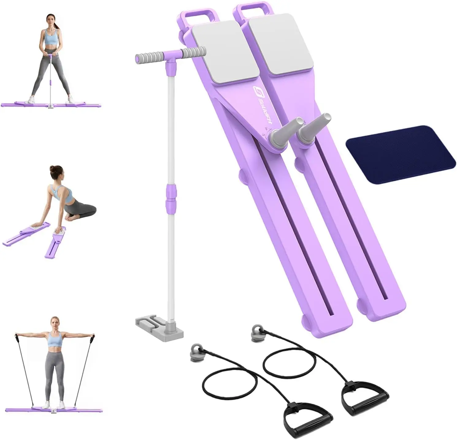 

2026 Upgrade 6 - in - 1 Pilates Board, Multifunctional and Anti - Slip, Portable for Full - Body Workout at Home