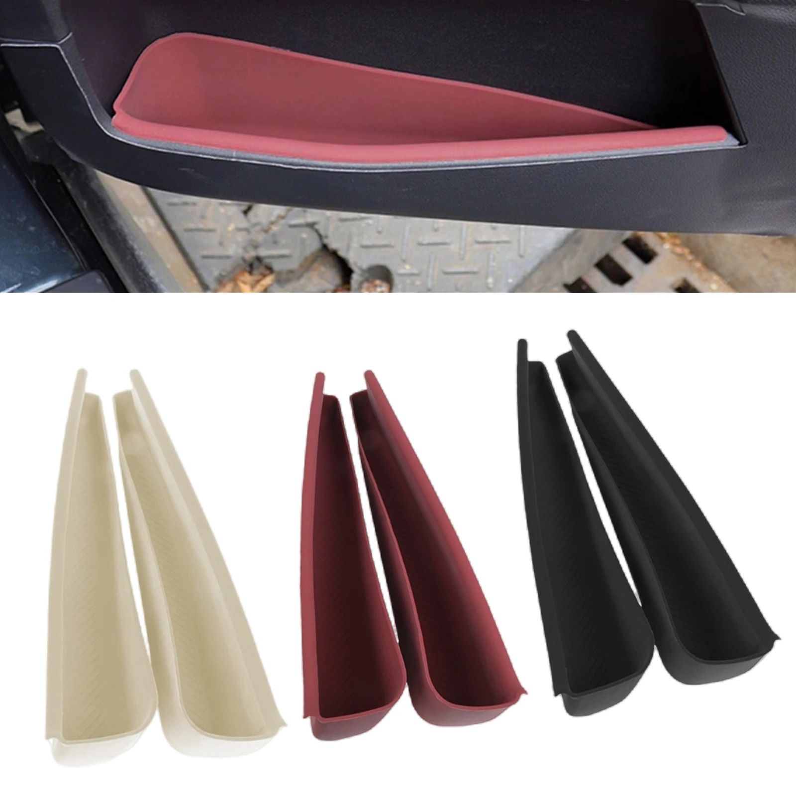 Inner Door Side Storage Box Organizer Tray For Mini J01 EV 2024-2025