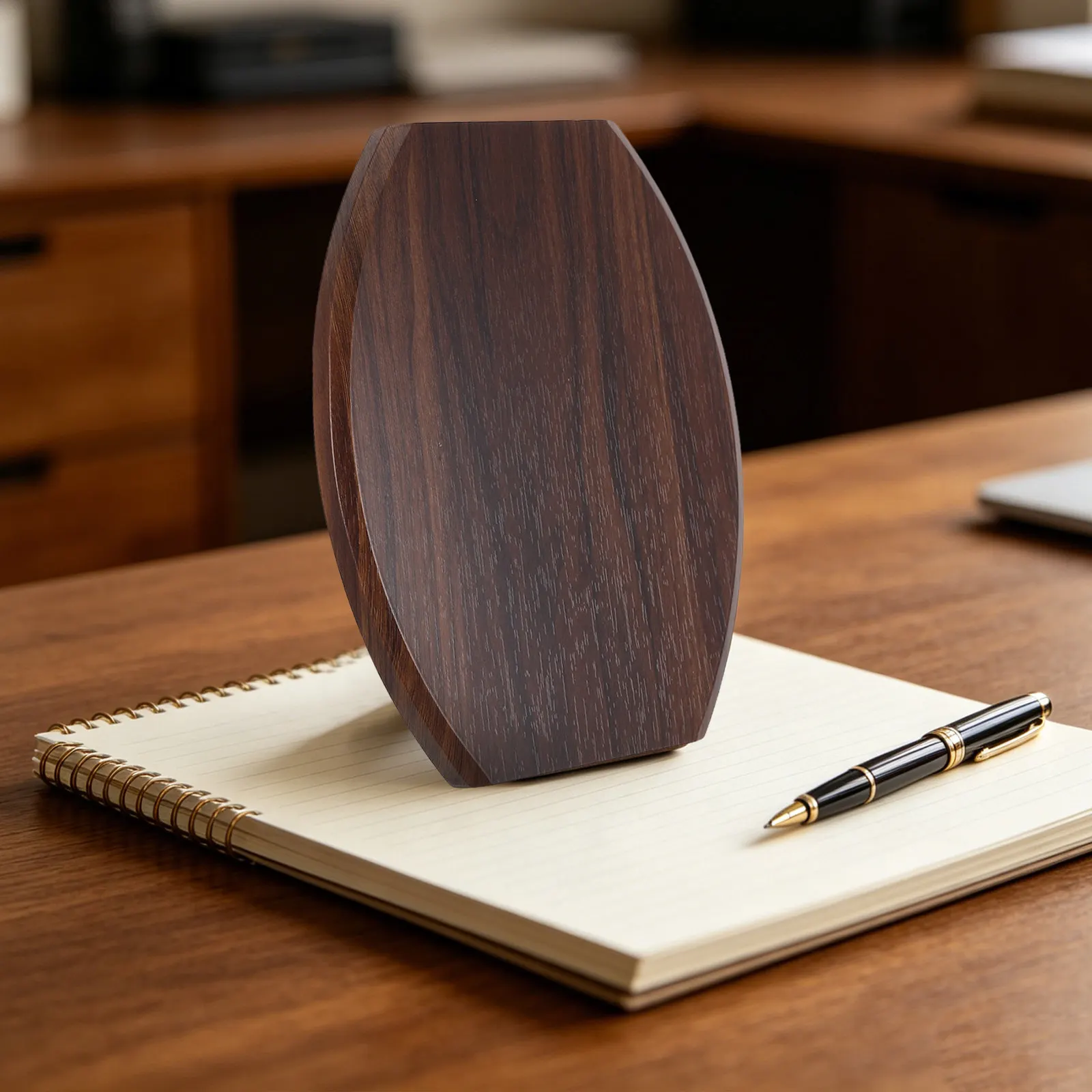 Wooden Medal Display Base Oval Desktop Plaque Stable Sports Award Holder Marathon Gymnastics Soccer Cheerleading Tennis