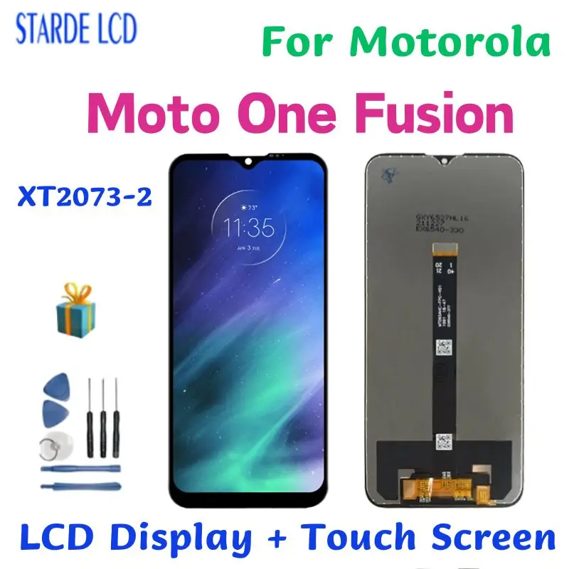 

6.5" Original LCD For Motorola Moto One Fusion LCD Display Touch Screen Digitizer Assembly For MOTO One Fusion XT2073-2 Display