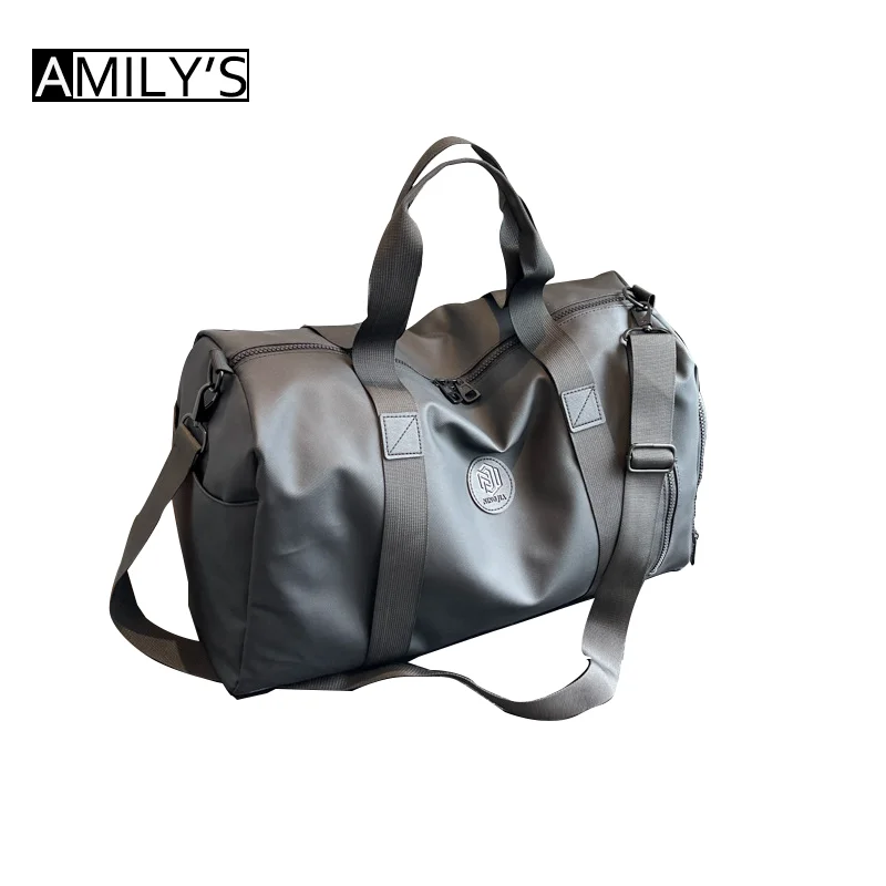 High Capacity Solid Color Travel Bags Hot Sale Simplicity Multiple Pockets Waterproof Sports Yoga Luggage Bags