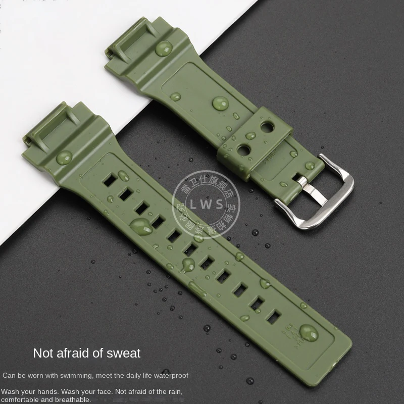 Modificado Silicone Watch Band, boca convexa, macio impermeável Watch Strap, pulseira de substituição para Casio, MCW 200, 20mm, 5940, MCW-200H