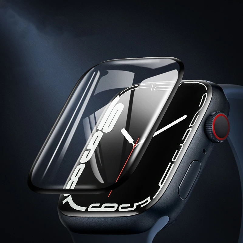 

Защитная пленка для экрана Apple Watch Series 9-8-7-6 5 4 Se ultra-2 49 мм 41 мм 45 мм 40 мм 44 мм 3D (не закаленное стекло) Аксессуары для пленки