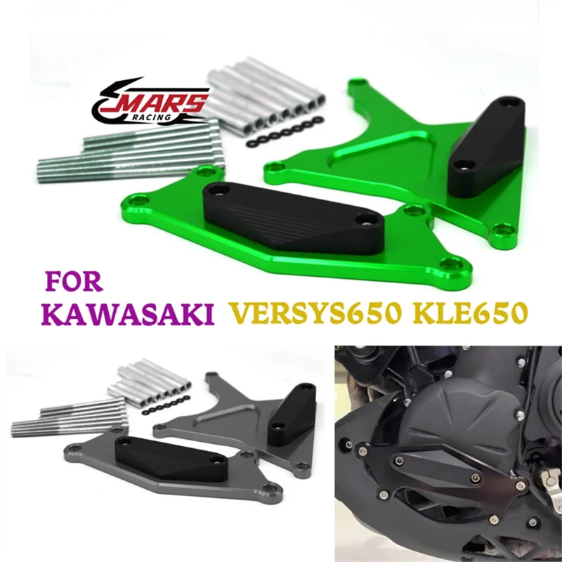 

For KAWASAKI VERSYS650 KLE650 2006 2007 2008 2009 - 2020 Motorcycle Accessories Engine Frame Sliders Anti Fall Crash Protection