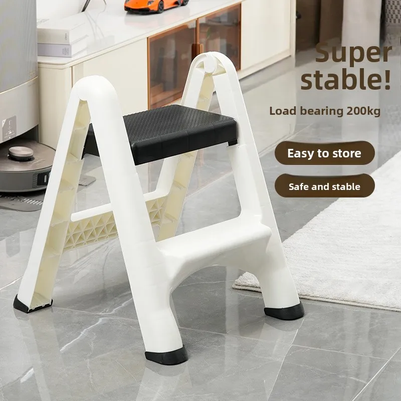 Portable Folding Two Step Ladder Multifunction A Frame Stool Car Wash  Step Ladder Step Stool Ladder for Home Kitchen Furniture