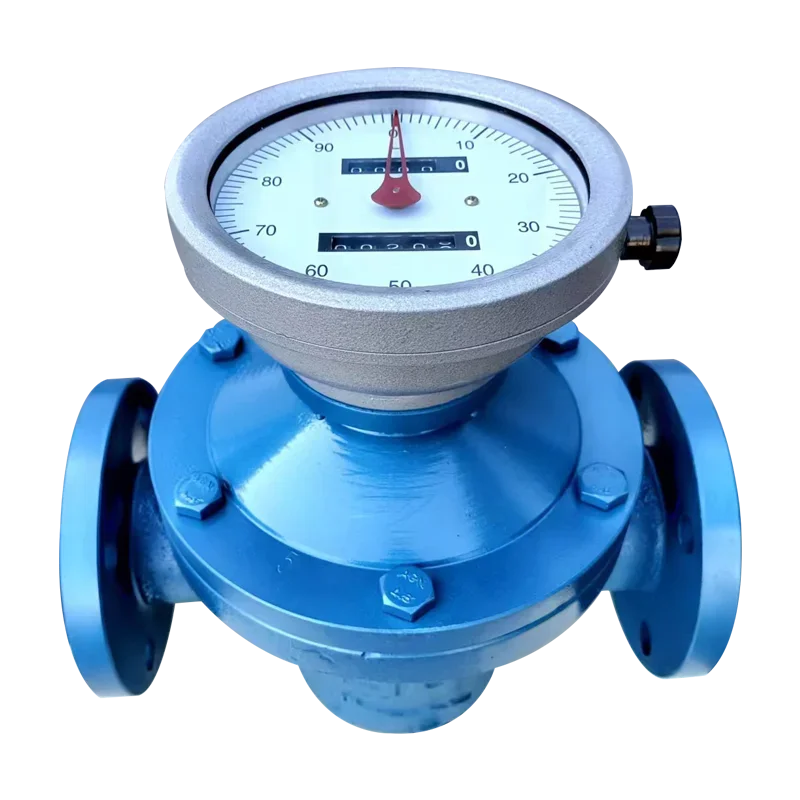 Mechanical Diesel Flowmeter High Viscosity Asphalt Oval Gear Flow Meter