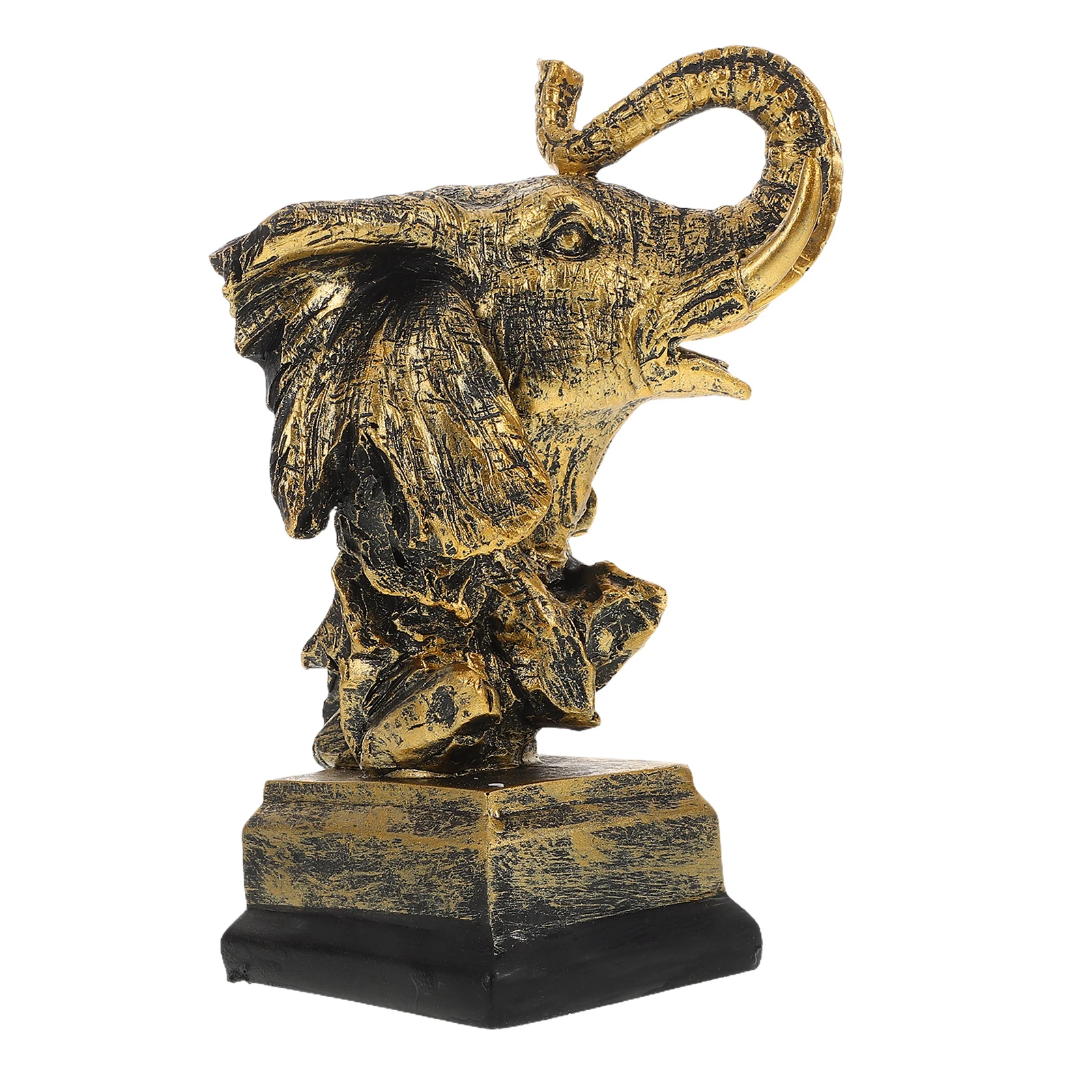 

Elephant Ornaments Design Resin Statue Decor Material Lucky Symbol Home Office Decor Figurine Sculpture Mini Model