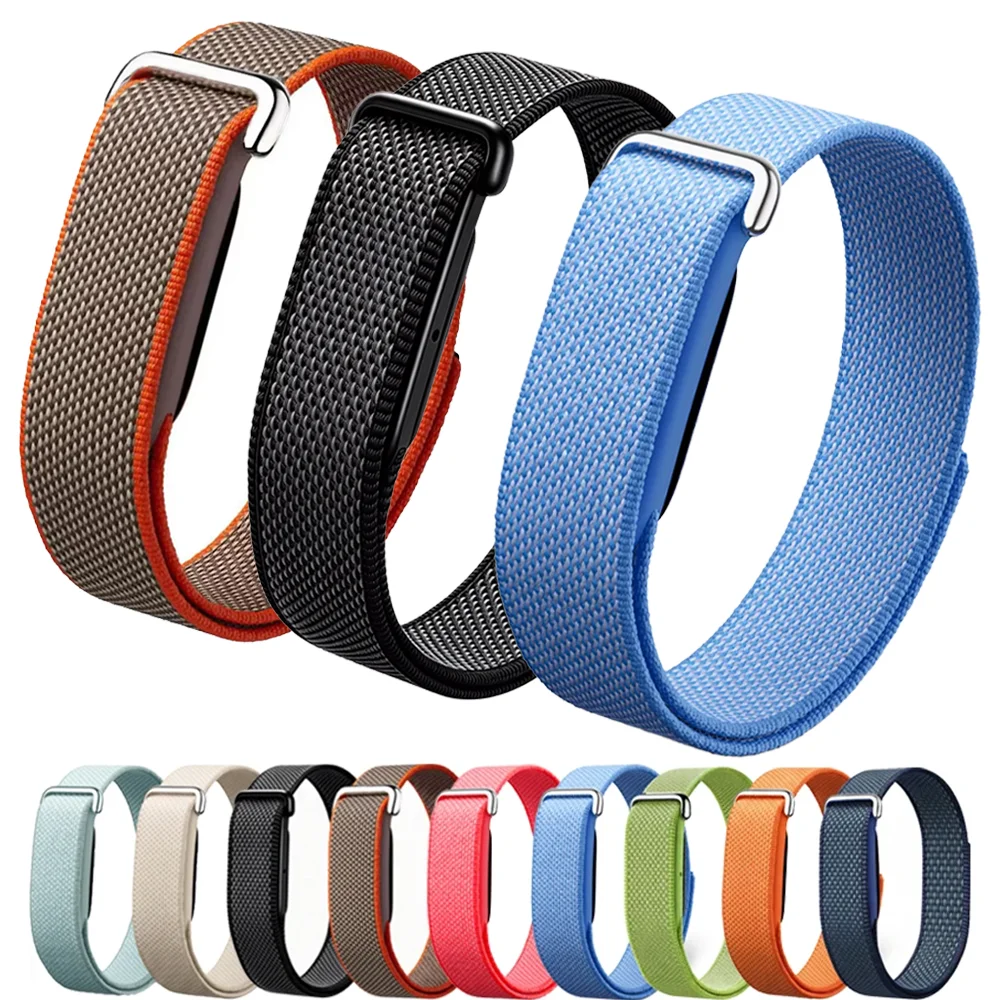 2 Pcs Nylon Braided Loop Strap For Google Fitbit Air Sports Combined assembly Bracelet Band Replaceable For Fitbit Air Accessory