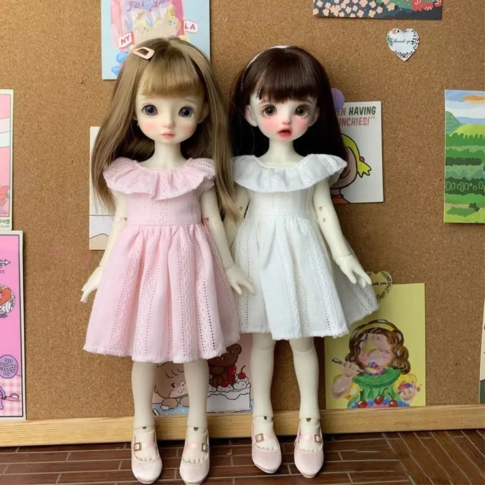 Handgemachte Prinzessin Spitzenkleider Mini Casual Lange ärmellose Kleider Mode DIY Zubehör für 1/6 BJD 30cm Puppen