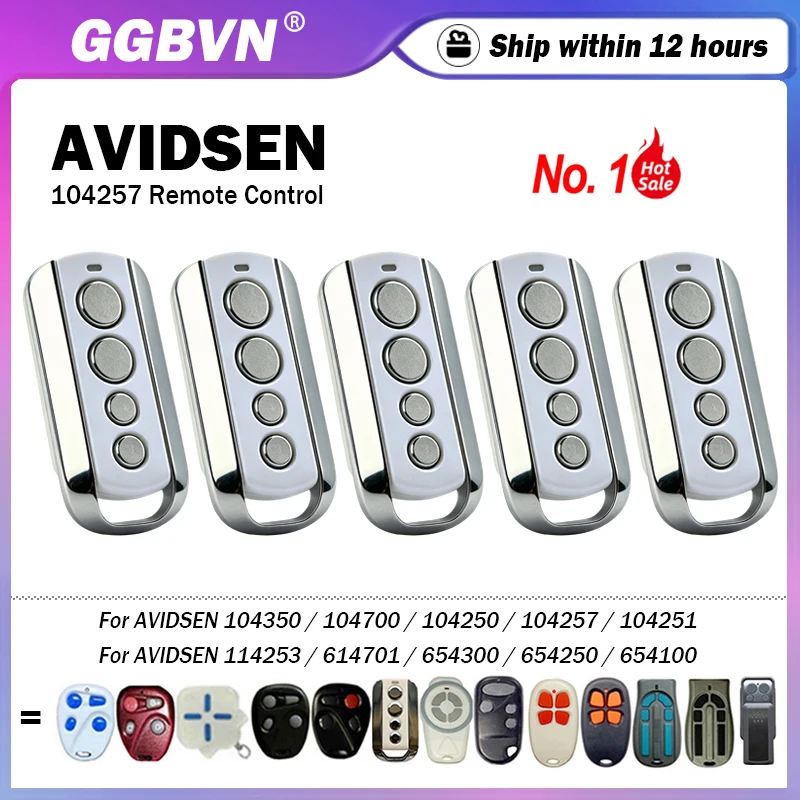 Special offer AVIDSEN 104257 114253 104251 104250 614701 104700 654250 654300 433.92MHz Garage / Gate Remote Control Transmitter