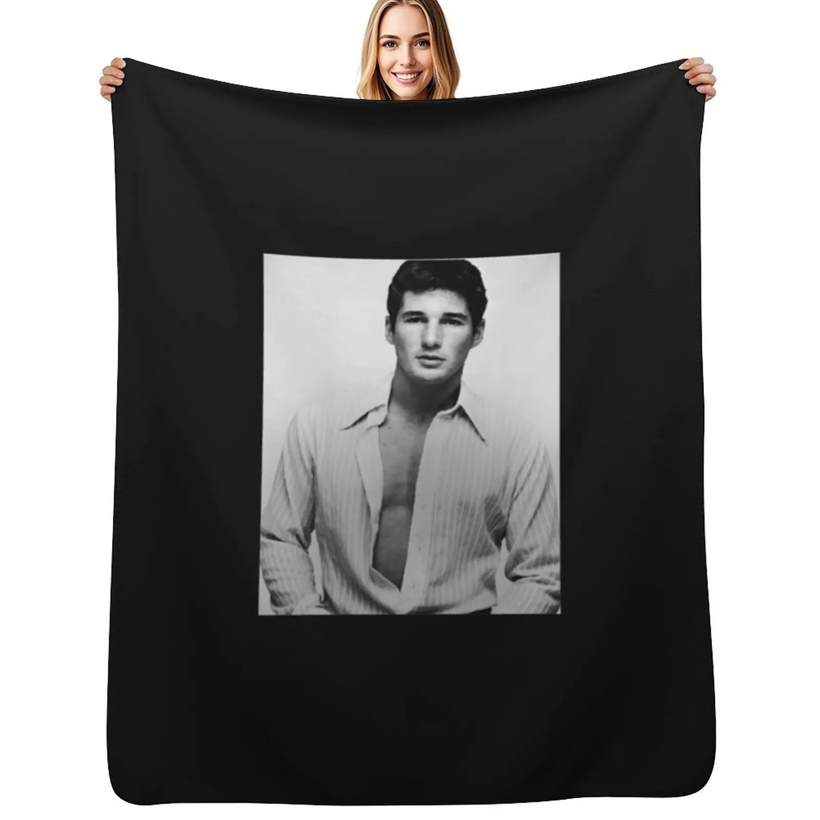 

BEST SELLING -richard gere young MERCHANDISE Essential T-Shirt Throw Blanket Soft Sherpa Fleece Warm Blanket for Winter