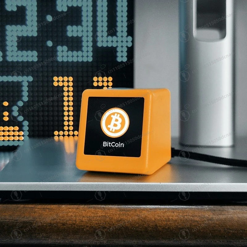 WiFi Weather Clock Stock Ticker Display BTC Crypto Exchange Rate Real Time Price Monitor Desktop
