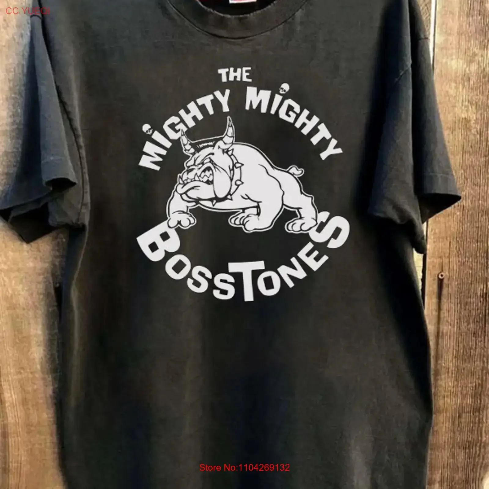 THE MIGHTY BOSSTONES rock band short sleeve black shirt KV39462 vintage Washed Unisex homme streetwear Casual designer clothes