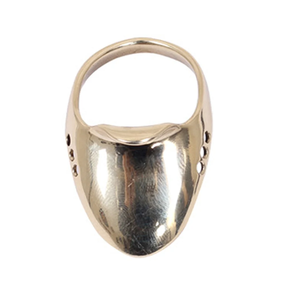 1 مجموعة المهنية النحاس الرماية الإبهام الدائري مقاومة للاهتراء فنجر الحرس تصميم مريح ملحقات الرماية التقليدية #3