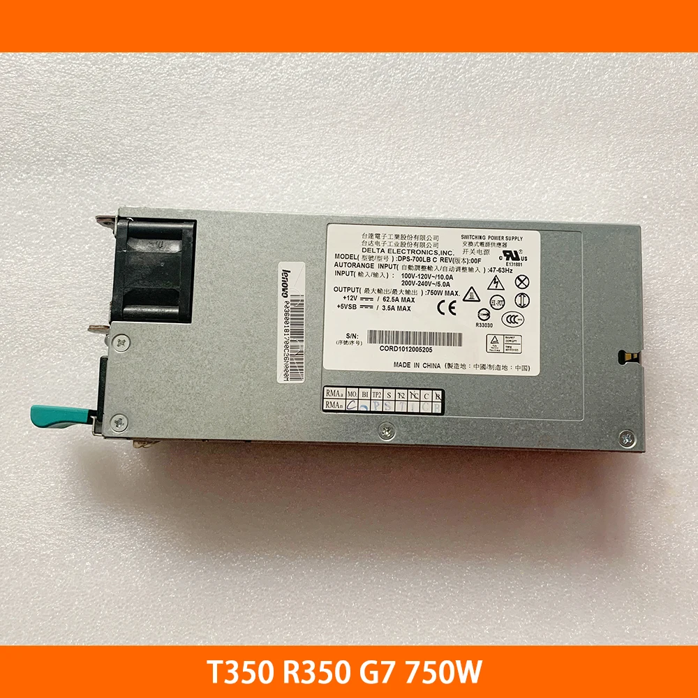 Server Power Supply For Lenovo T350 R350 G7 DPS-700LB C 750W Fully Tested