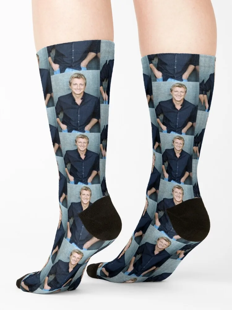 William Zabka (Johnny Lawrence Cobra Kai) Socks floral Run ankle Climbing Socks Men Women's