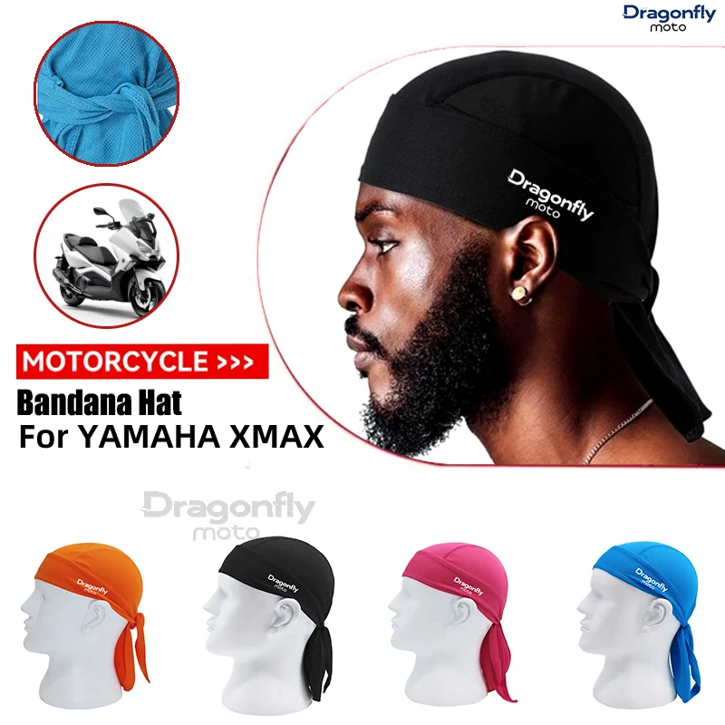 For YAMAHA XMAX X-MAX 125 250 300 400 Motorcycle Headband Sweat-wicking Cap Cycling Headscarf Quick-dry Sun-Protective Hat