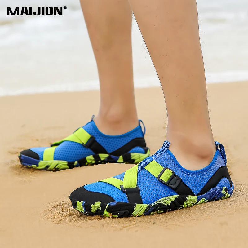 Unisex Breathable Water Shoes Men Women Beach Swimming Aqua Shoes Quick-Dry Outdoor Wading Shoes for Fishing Boating Surfing
