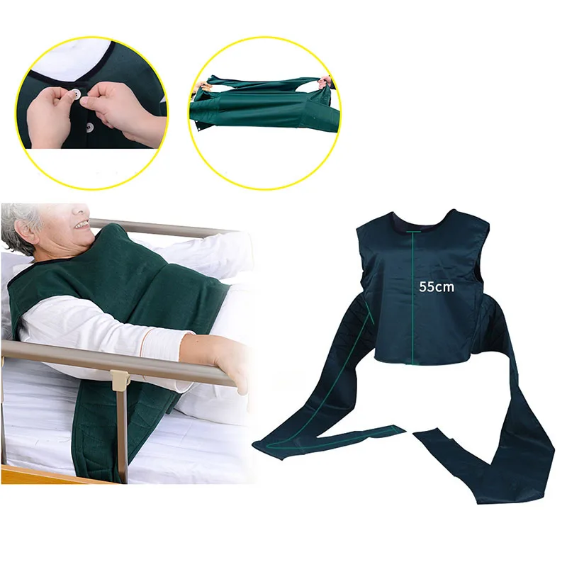 Dementia Elderly Restraint Clothes Bed Restlessness Protection Safety Vest Fixed Restraint Strap Bedridden Patient Safety Vest