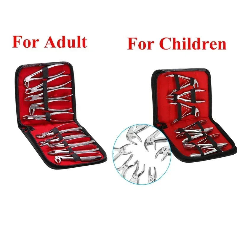 

Stainless Steel Dental Extraction Forceps Pliers kit for Adult, 7pcs/set Surgical Teeth Extraction Forcep for Children