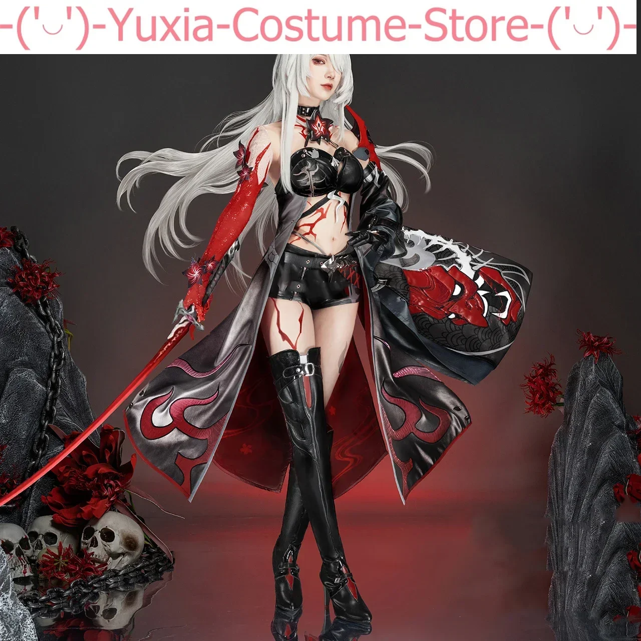 Honkai: Star Rail Acheron Fade Skin Game Suit Gorgeous Uniform Cosplay Costume Halloween Party Role Play Outfit Women