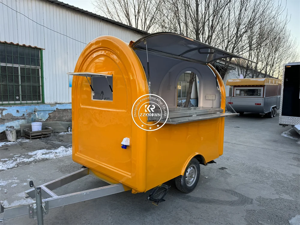 

Concession Food Trailer Mobile Restaurant Street Snack Pizza Cart Hot Dog Fast Food Truck Van Coffee Kiosk