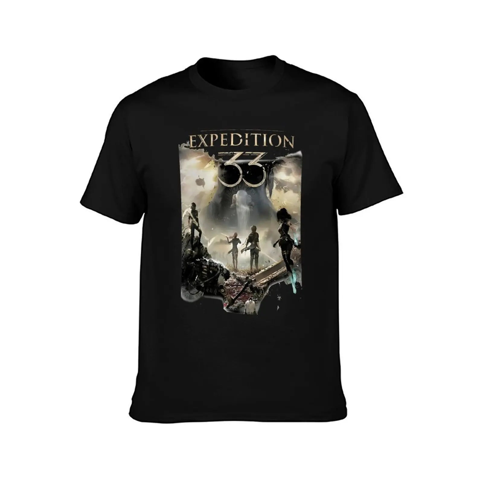 Clair Obscur Expedition 33 Gamer Vintage 90s Fan Art T-Shirt, Summer Casual Cotton Tee, Oversized Streetwear Tops, 100% Cotton