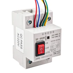 DF-96D Automatic Water Level Controller Switch 20A 220V 2m Wires Water Tank Liquid Level Detection Sensor Water Pump Controller