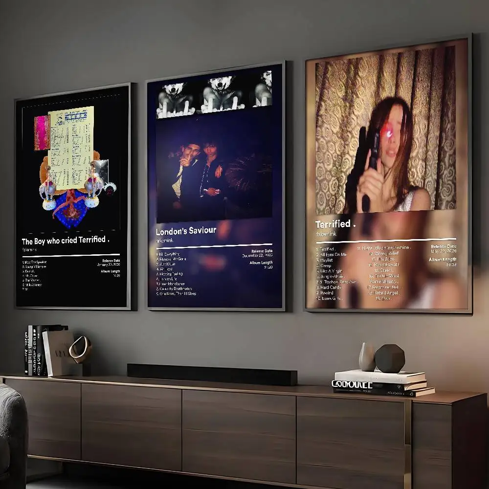 Rapper Fakemink Poster HD Sticky Wall Art Printing Waterproof Home Living Bed Room Bar Aesthetic Decor