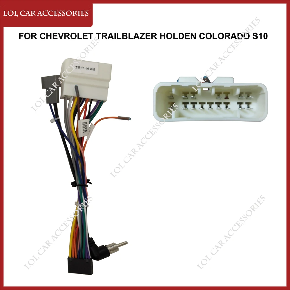 

For CHEVROLET Trailblazer HOLDEN Colorado S10 Car Radio GPS MP5 Player Android Power Cable Panel Frame Wiring Harness