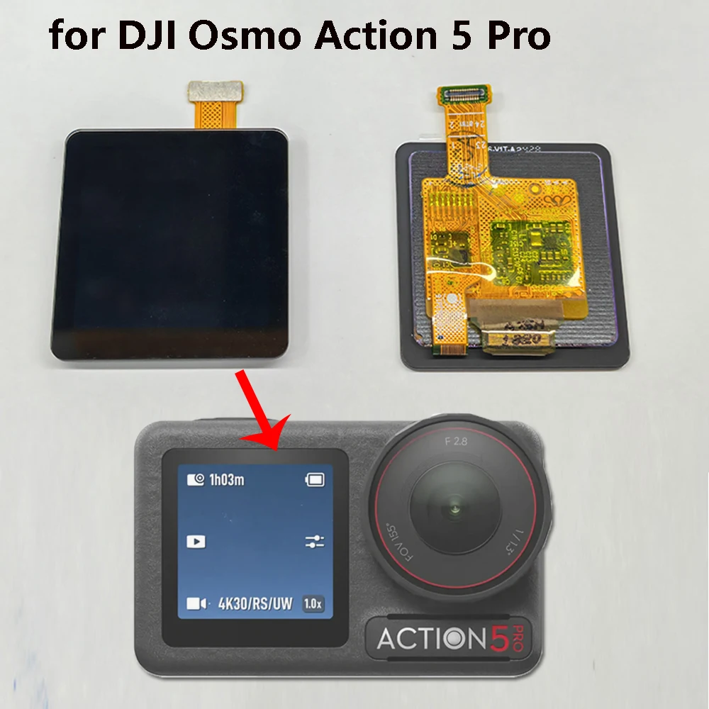 

For DJI Osmo Action 5 Pro Camera Front Screen Display Repair Parts Replacement for Action5 Pro LCD Screen Assembly Accessories