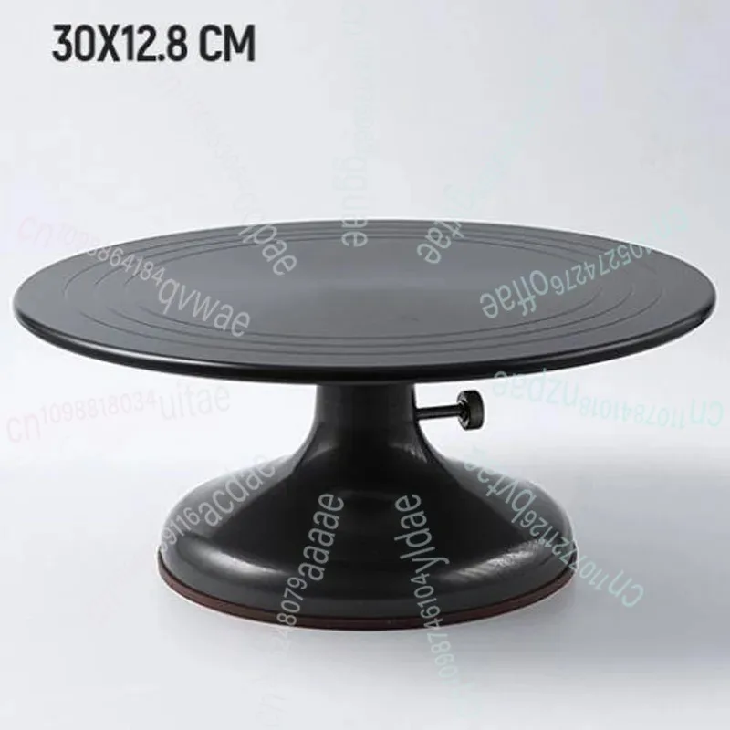 حامل تثليج دوار شديد التحمل مع قاعدة قفل لصقيع وتزيين وخبز - قرص دوار للكيك التجاري