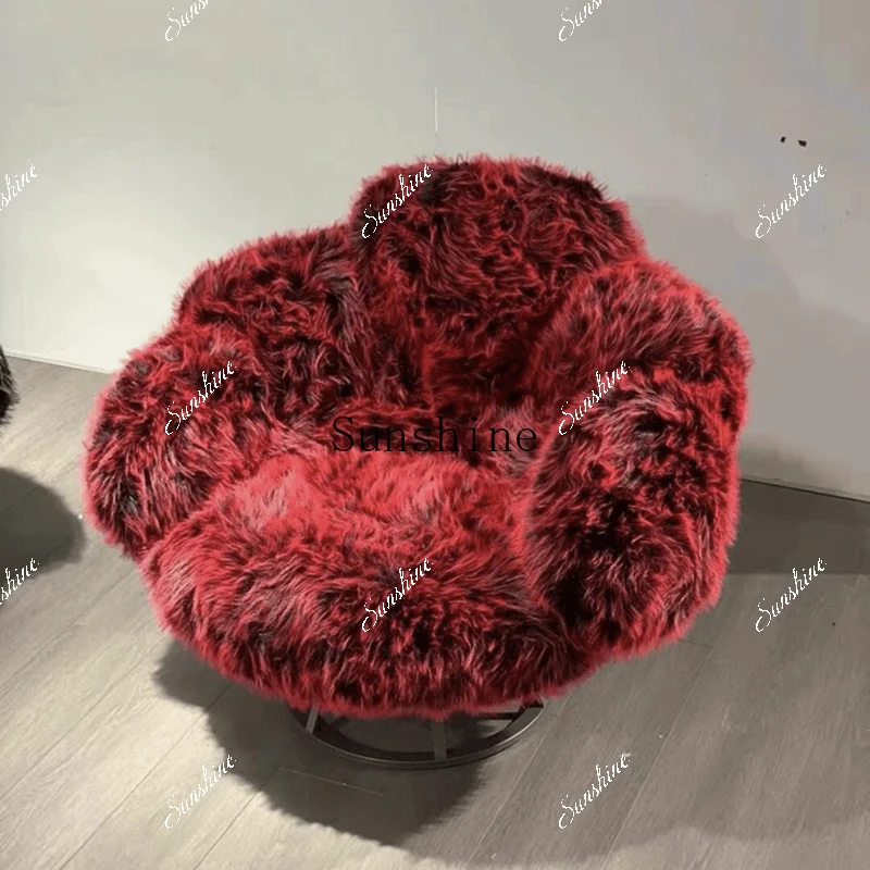 Design Bear Claw Swivel Chair Living Room Beauty Salon Hotel Sofa Single Leisure Homestay SofaP