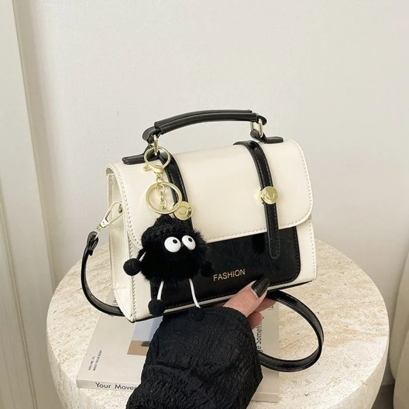 

Молодежная кожаная сумка-тоут в классическом парижском стиле, винтажный дизайн, повседневная сумка-мессенджер через плечо, элегантная городская мода на каждый день