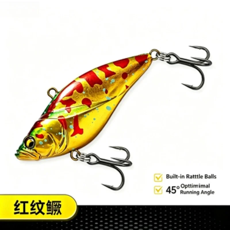 VIB Lipless Crankbait Fishing Lure 1PC All Water Layer Rattle Bait 5g 8g 12.5g 40 50 60mm 10 Colors Freshwater Saltwater Tackle