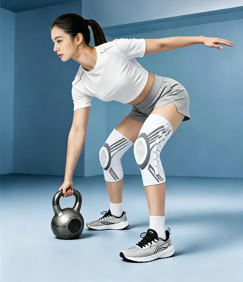 Professional Knee Brace Patella Support Joint Pain Relief Meniscus Support Compression Sleeve for Running Basketball Men Women
