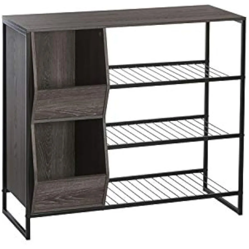 

Modern shoe cabinet with two vegetable boxes and three shelves,25 inches deep x 35.88 inches wide x 32 inches high,free shipping