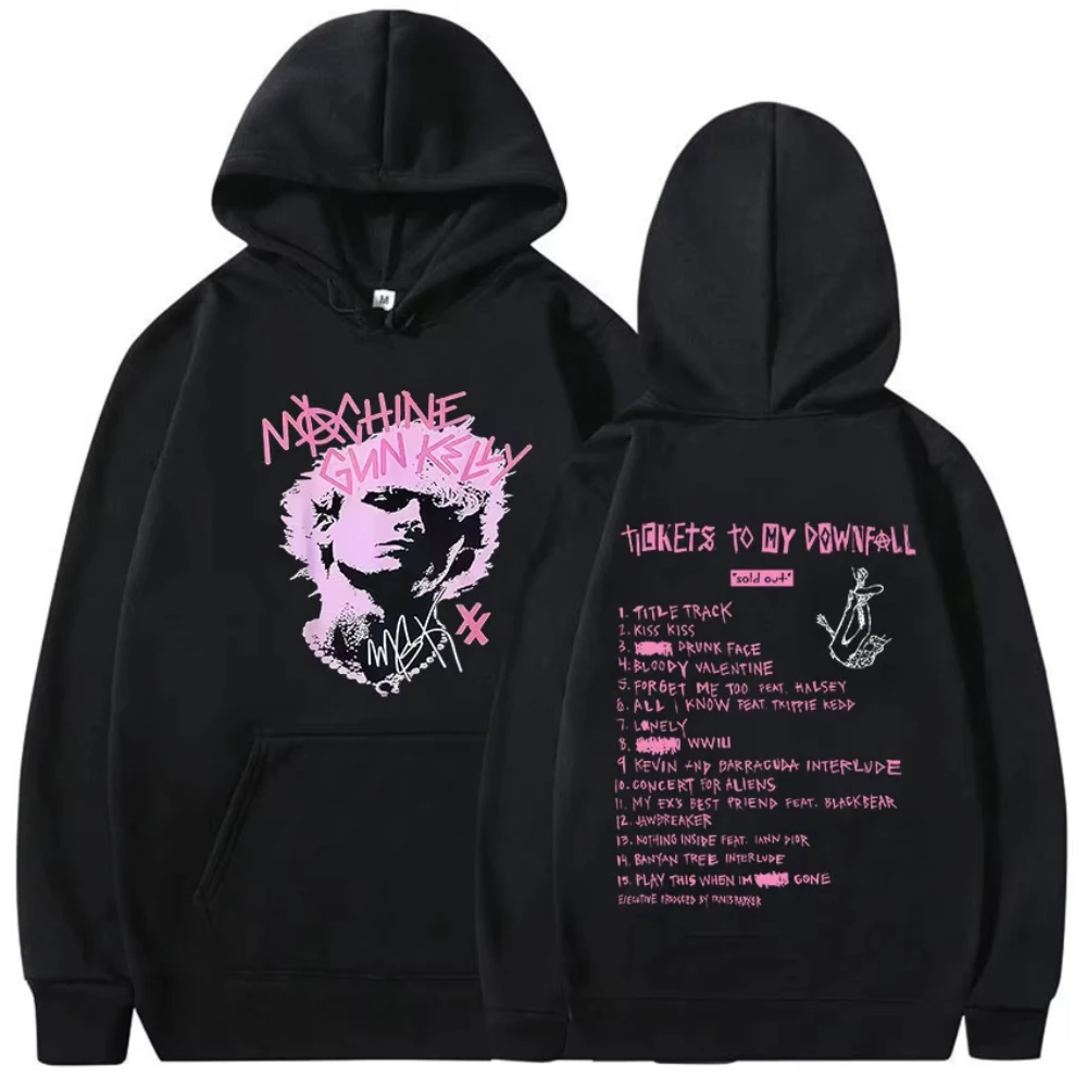 MGK Machine Gun Kelly Tour Album 2026 Hoody Men Women Clothing Fashion Harajuku Sweatshirt Hip Hop Oversized Long Sleeve Hoodies