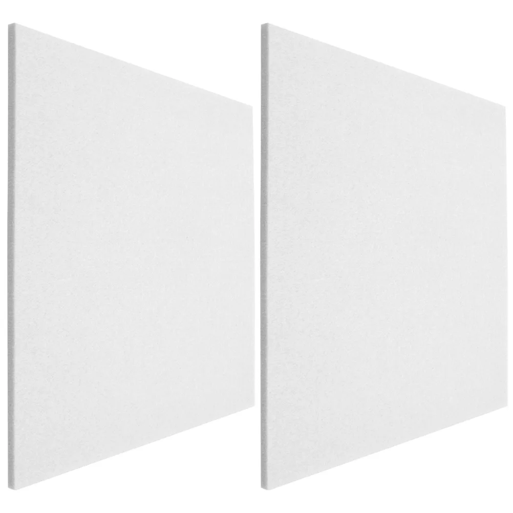 

2 Pcs Wall Soundproof Panel Room Soundproofing Noise Reduction White Felt Absorbing Panels
