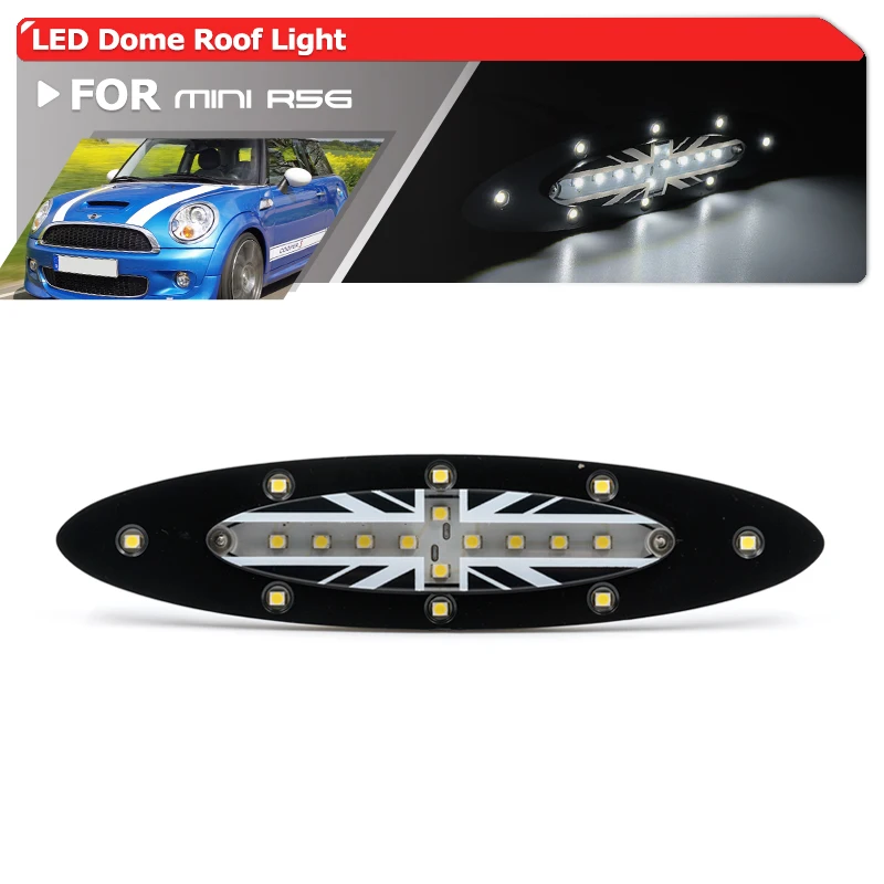 1x For Mini Cooper R56 Hatch/Hardtop MK2 Pre-Facelift 2006-2008 Led Interior Center Ceiling Dome Roof Reading Light