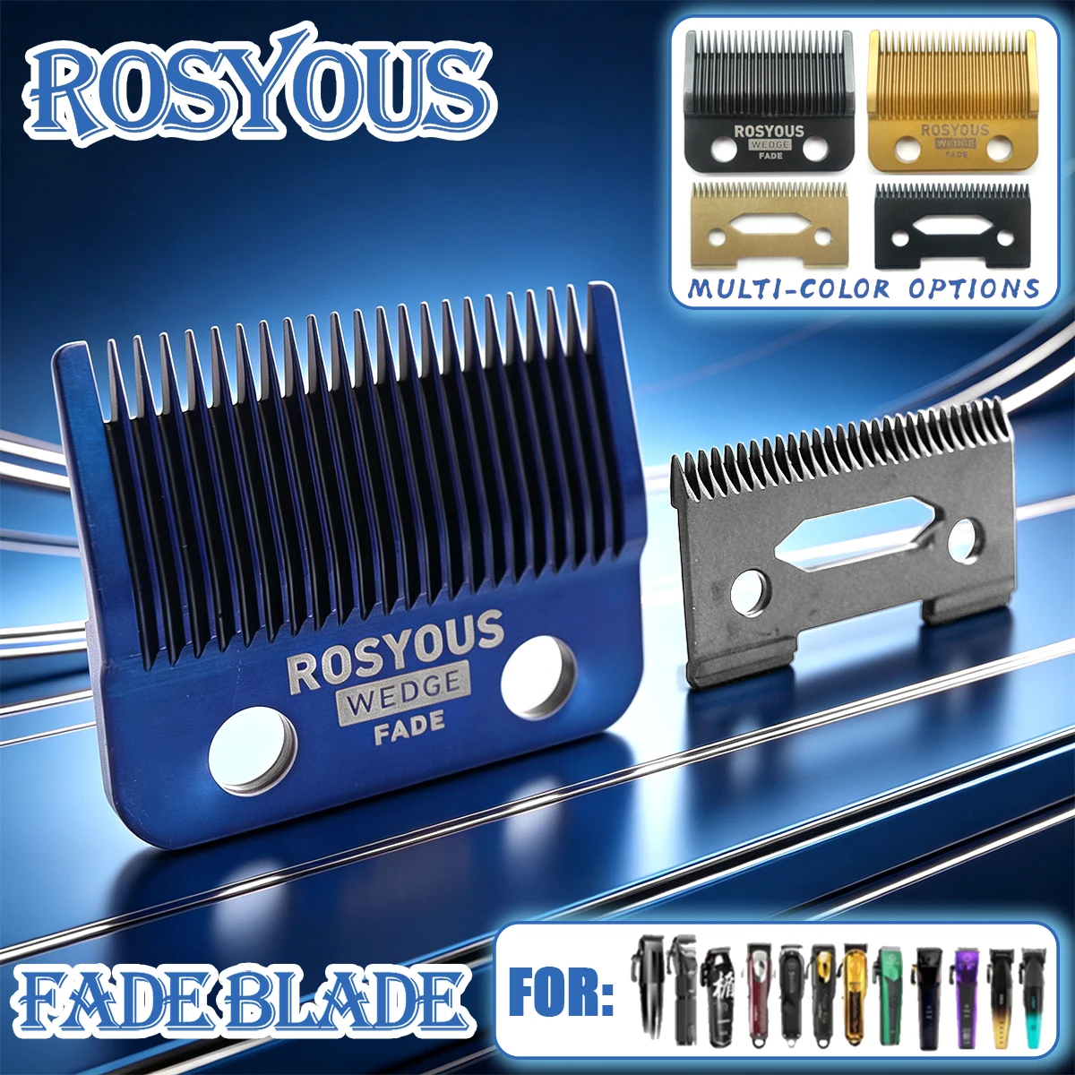 

For Madeshow M10 M5F KULILANG R77F R66 Professional Hair Clipper Replaceable Cutter Head FADE Blade Ceramics Blade Accessories