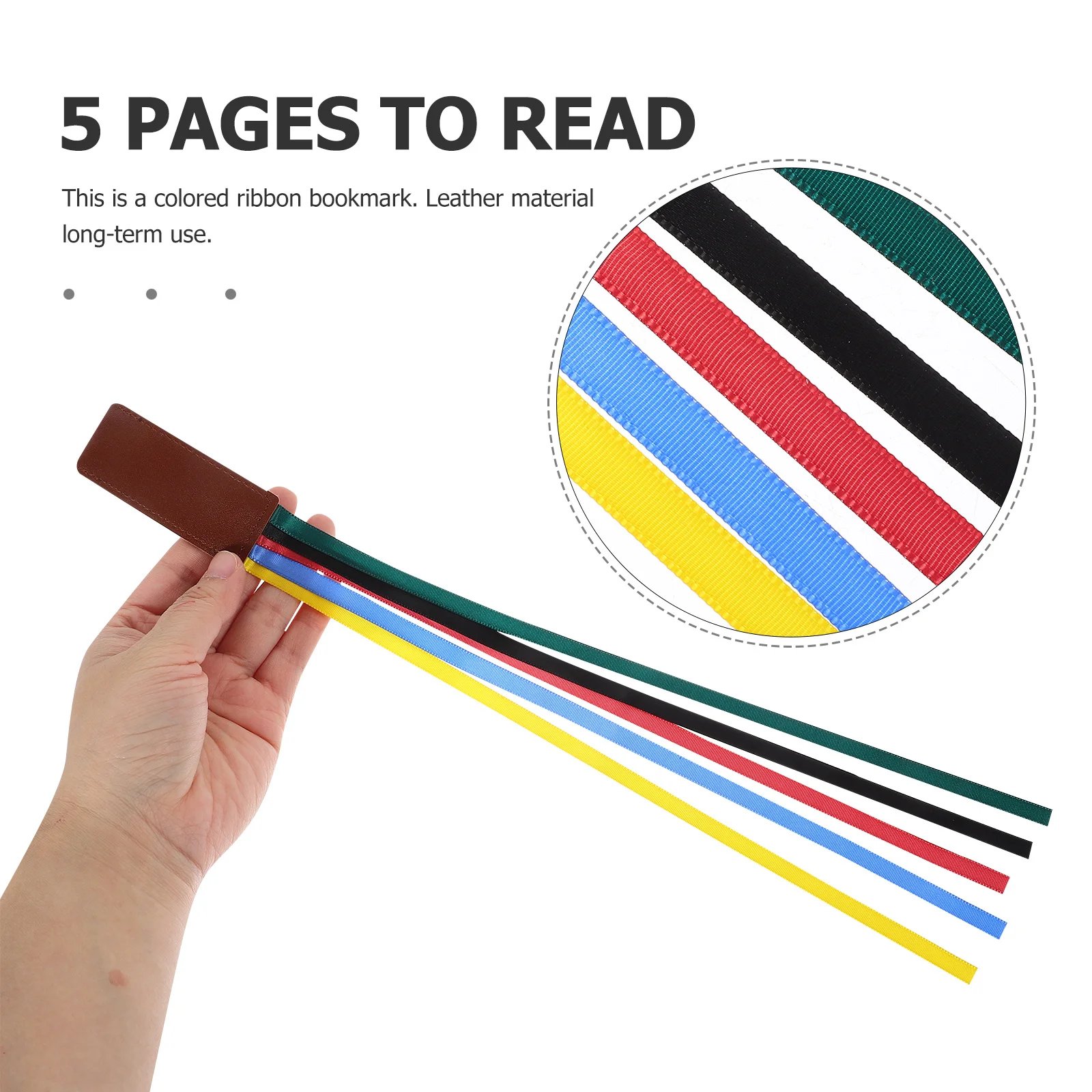 

2pcs Colorful Polyester Bookmarks Wear-Resistant Portable Ribbon Markers For Women Bible Reading Tool Household