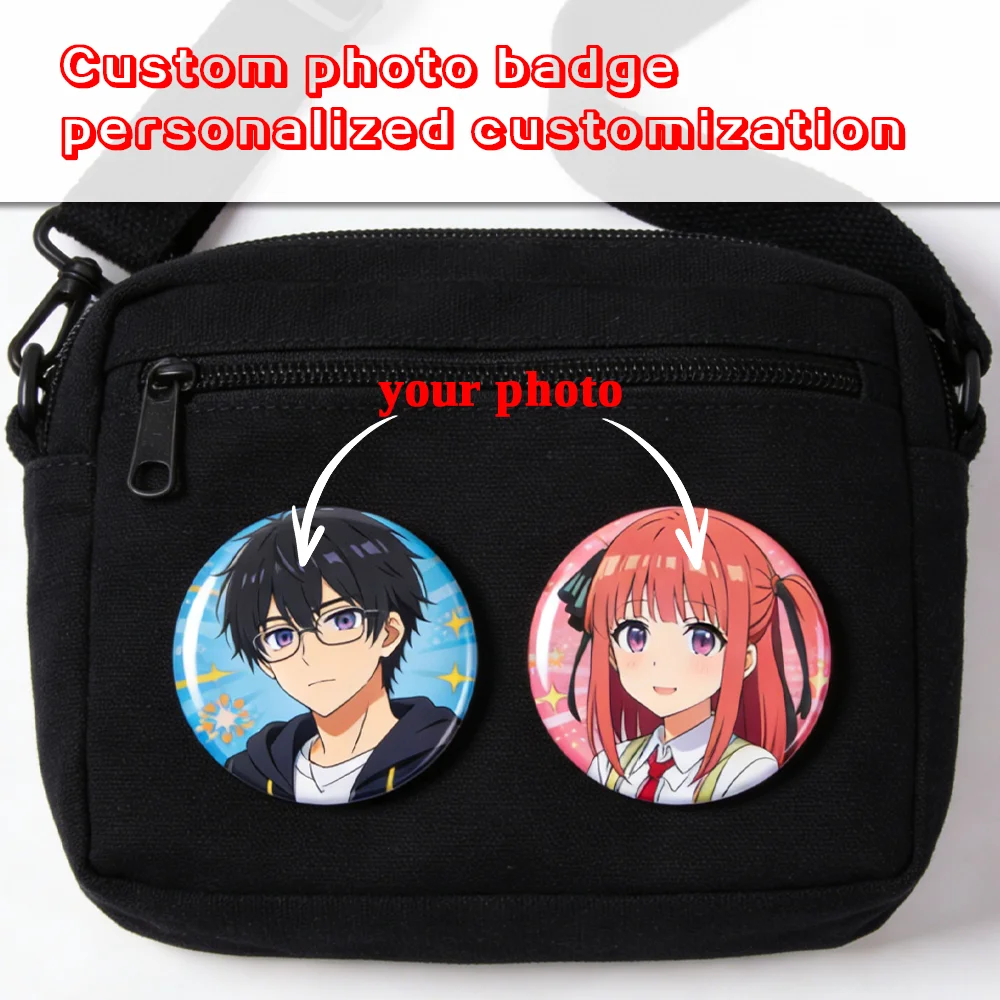 10pcs/20pcs Customize Photo Cosplayer Badges, Customize Cartoon Character Avatar Badges, Personalized Badges