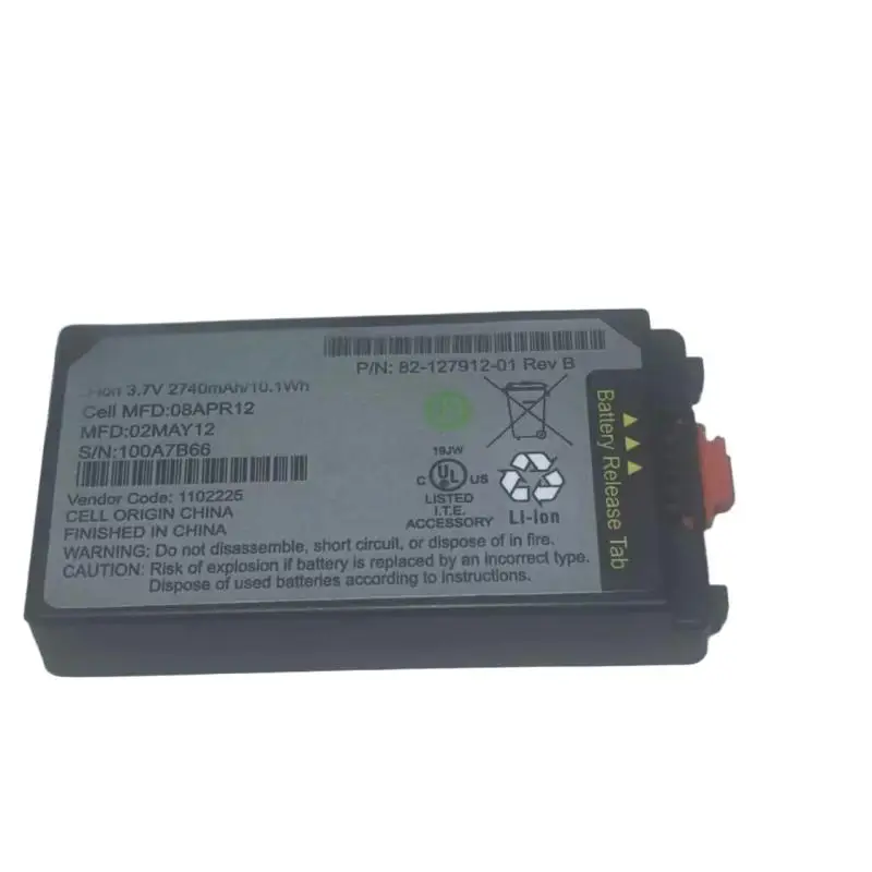 New 82‑127912‑01 3.7V 2740mAh Rechargeable Battery Pack For Motorola Symbol MC3100 MC3090 Handheld Terminal Replacement Battery